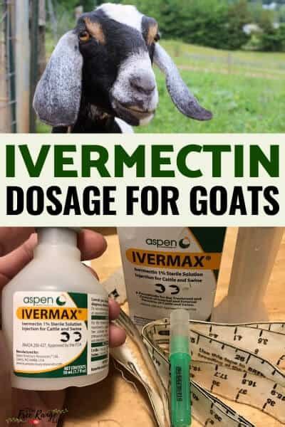 5 formulation of eprinomectin at the dose rate of 500mugkg. . Ivermectin for goats dosage